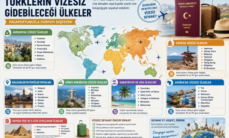 Türklerin Vizesiz Gidebileceği Ülkeler 2026