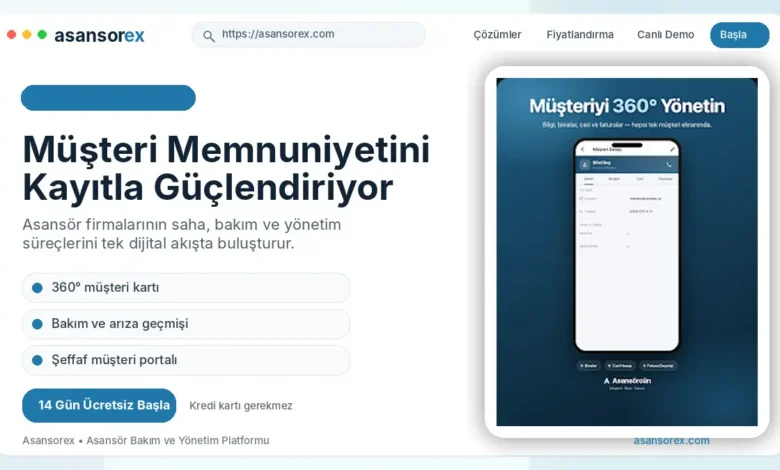 asansör takip programı