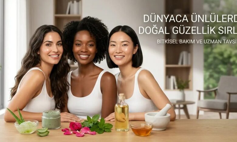 unlulerin dogal guzellik rutinleri