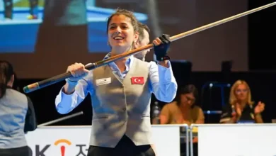 İspanya'da düzenlenen Avrupa Şampiyonası'nda dördüncü kez şampiyon olan milli bilardocu Sinem Kökten.