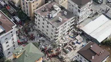 Maltepe'de 7 katlı binanın çökmesi sonucu 5 kişi hayatını kaybederken, enkazdan alınan beton örneklerinin arasından deniz kabuğu çıktı. – çöken bina